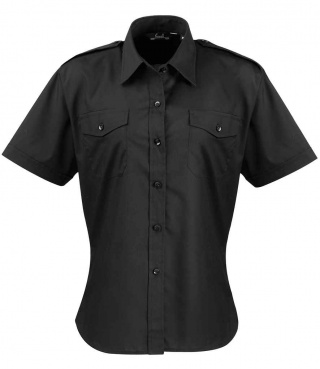 Premier PR312 Ladies Short Sleeve Pilot Shirt